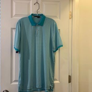 Blue striped Ralph Lauren polo